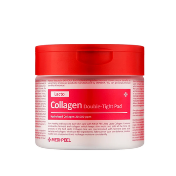MEDIPEEL Матирующие пилинг-пэды с лактобактериями и коллагеном Red Lacto Collagen Double Tight Pad, 70 шт., 270 мл 8809409347141 фото