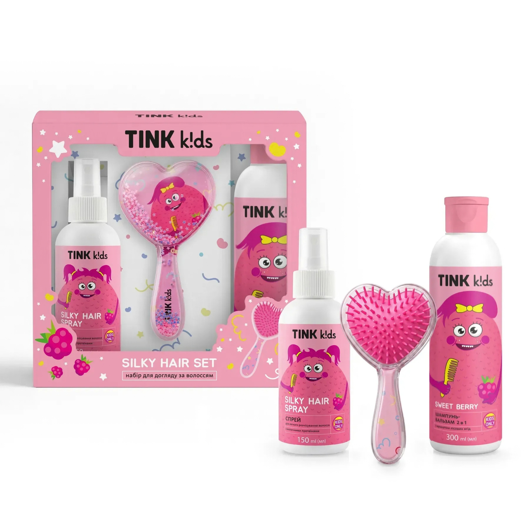 Набір для догляду за волоссям Silky Hair Set Tink kids, 150 мл + 300 мл 4823109414693 фото