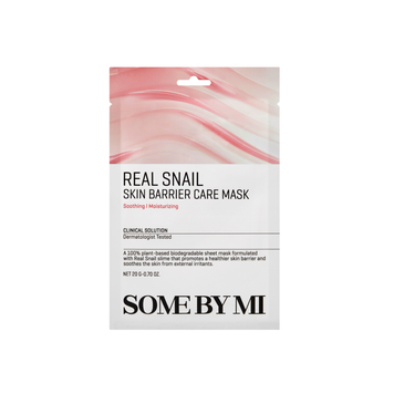SOME BY MI Real Snail Skin Barrier Care Mask Тканевая маска с муцином улитки для укрепления защитного барьера кожи, 20 г 8809647391548 фото