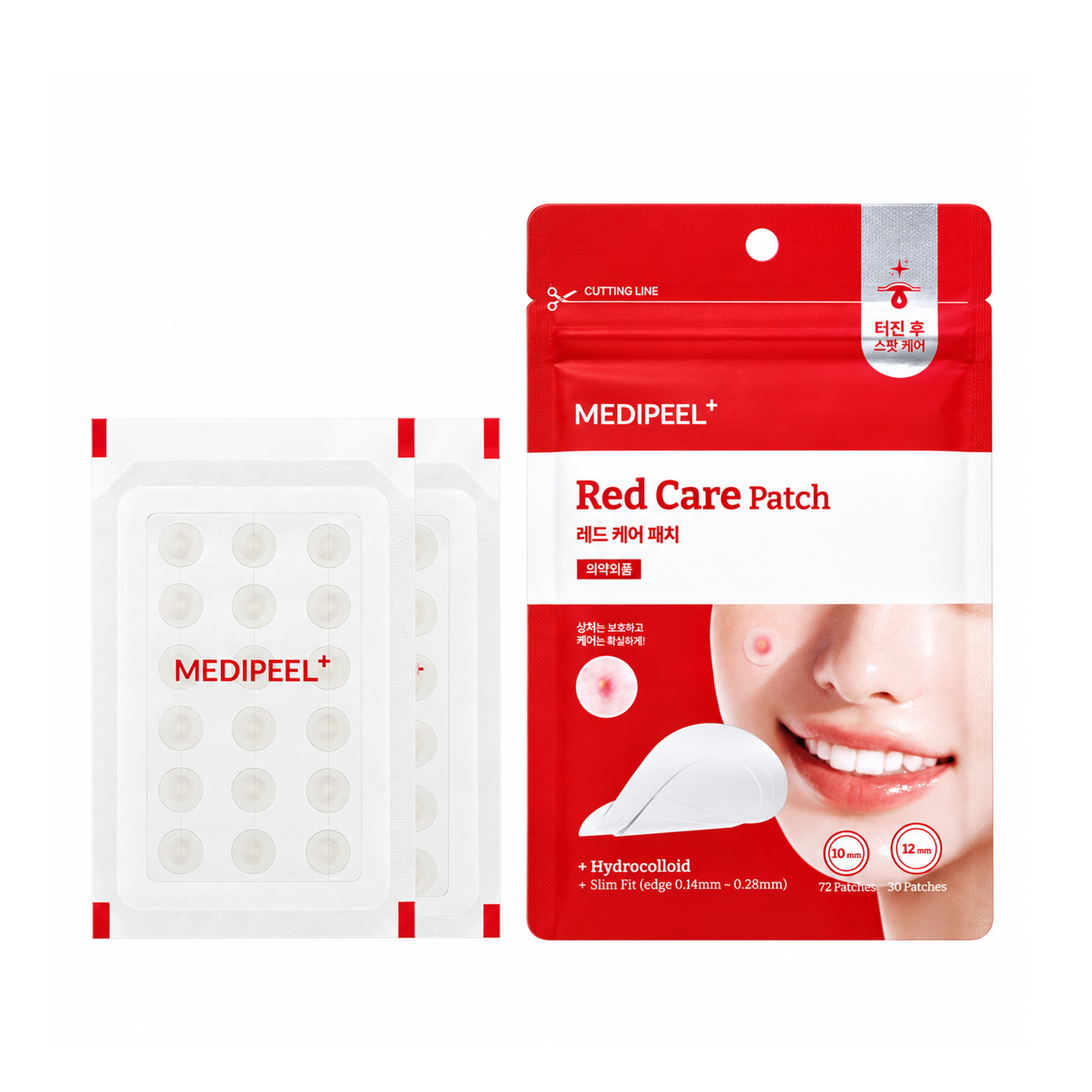 MEDIPEEL Точечные гидрогелевые патчи против акне Red Care Patch, 102 шт. 8809941825022 фото
