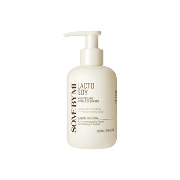 SOME BY MI Lactosoy Mild Bubble Peeling Cleanser М'яка очищувальна пінка-пілінг для обличчя з лактосоєвим комплексом, 180 мл 8809647394150 фото