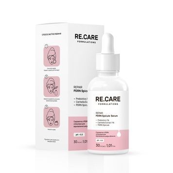 Сыворотка с PDRN спикулами для восстановления кожи лица Repair PDRN Spicule Serum RECARE 30 мл 4823109414419 фото