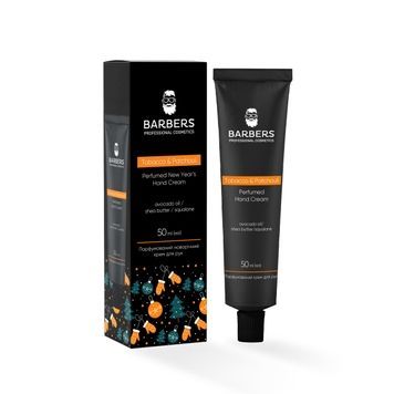 Парфюмированный новогодний крем для рук Tobacco & Patchouli Barbers 50 мл 4823109412279 фото