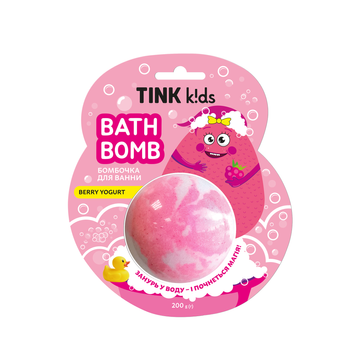 Бомбочка для ванни Berry Yogurt Tink kids 200 г 4823109411869 фото