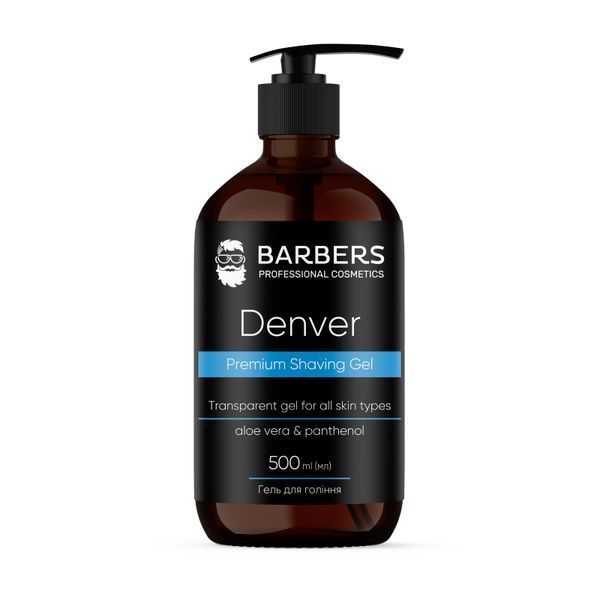 Гель для гоління Barbers Denver 500 мл 4823109411784 фото