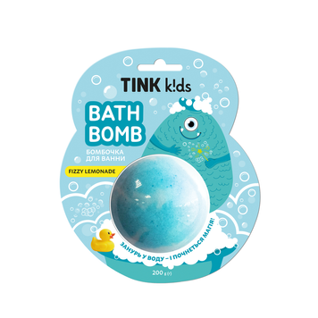 Бомбочка для ванни Fizzy Lemonade Tink kids 200 г 4823109411852 фото