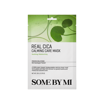 SOME BY MI Real Cica Calming Care Mask Тканевая успокаивающая маска с экстрактом центеллы, 20 г 8809647391494 фото