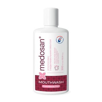 Ополаскиватель с отбеливающим эффектом LumiWhite Pro Medosan 500 мл 4823109415065 фото