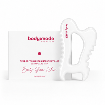 Лімфодренажний скребок гуа-ша для масажу тіла BodyMade 4823109413122 фото