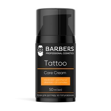 Крем для ухода за татуировкой Tattoo Care Cream Barbers 50 мл 4823109408302 фото