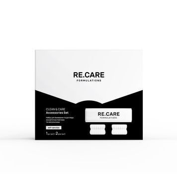 Набор для умывания и ухода: косметическая повязка и напульсники Clean & Care Accessories Set RECARE 4823109412644 фото