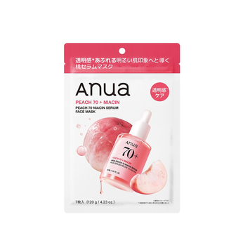ANUA Peach Niacin Serum Mask Тканинна маска-сироватка з екстрактом персика і ніацинамідом, 25 мл 8800307374697 фото