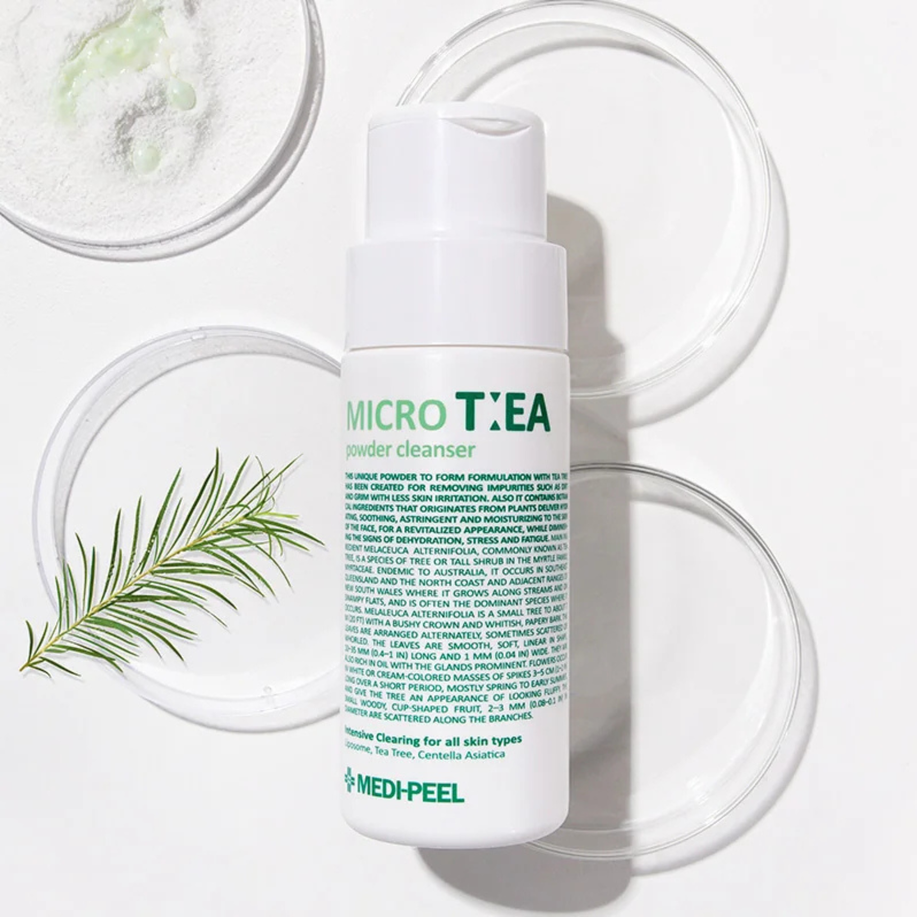 MEDIPEEL Энзимная пудра с чайным деревом Micro Tea Powder Cleanser, 70 г 8809409347776 фото