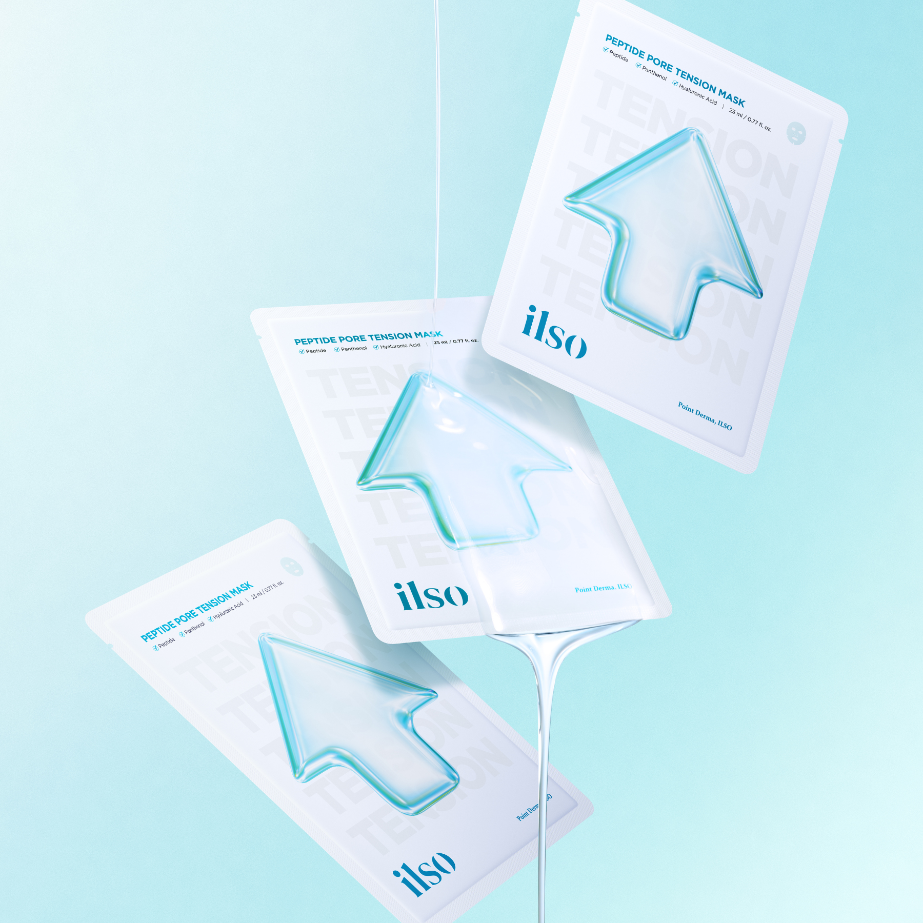 ILSO Тканинна маска для звуження пор Peptide Pore Tension Mask, 1 шт./23 мл 8809635332850 фото